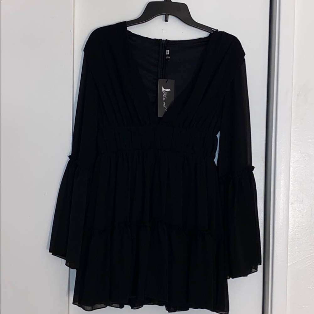 Black Ruffle Dress